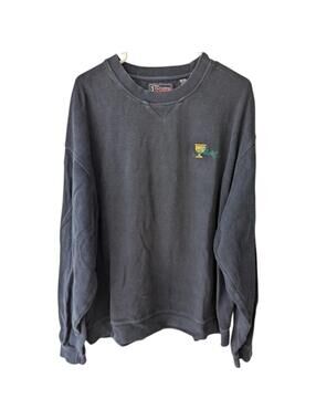 Vintage 90s Presidents Cup Sweatshirt XL Navy Fade Corduroy Texture Golf 26x27